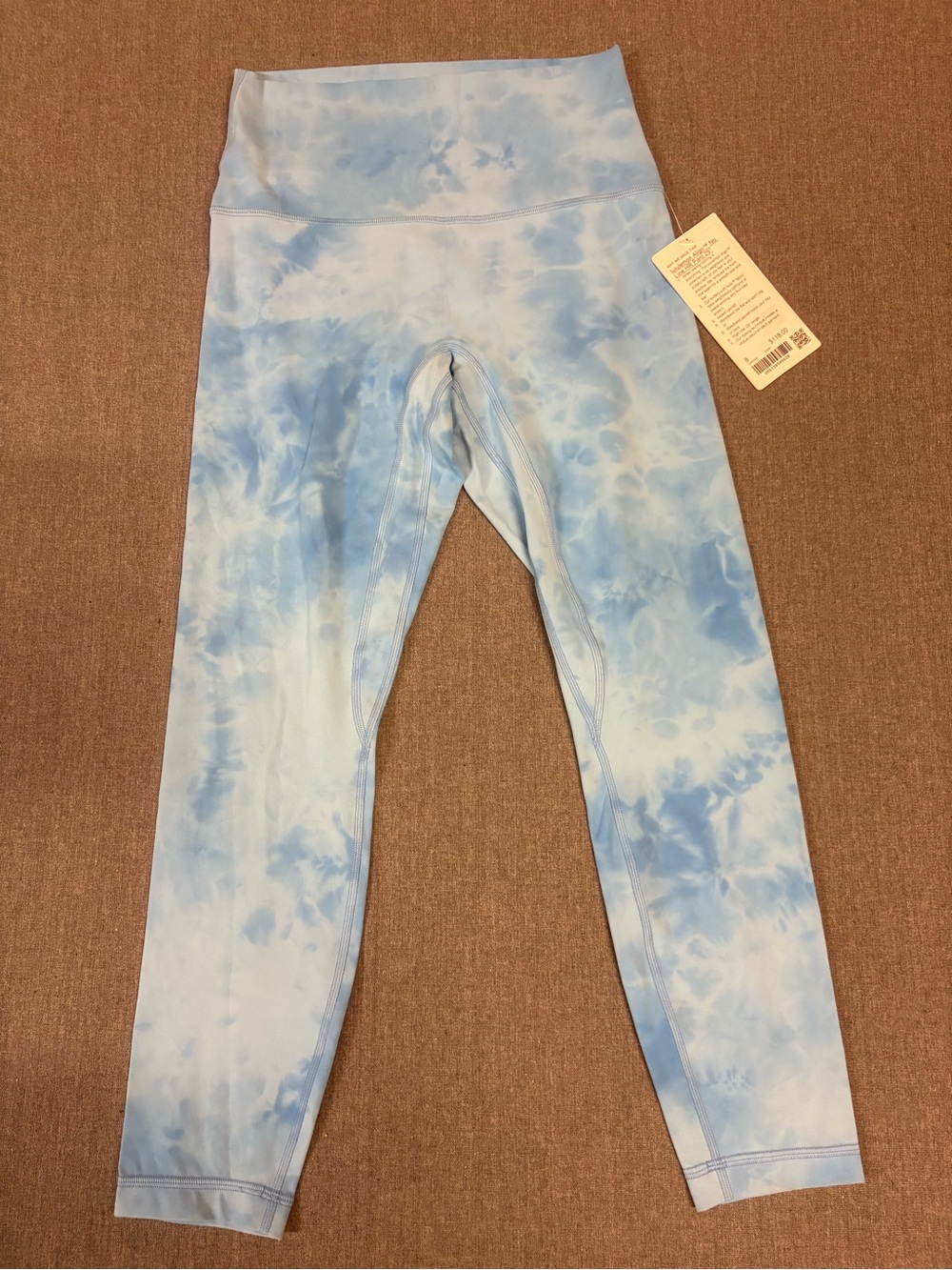 lululemon athletica Light Blue Tie-Dye Align No Line Leggings
